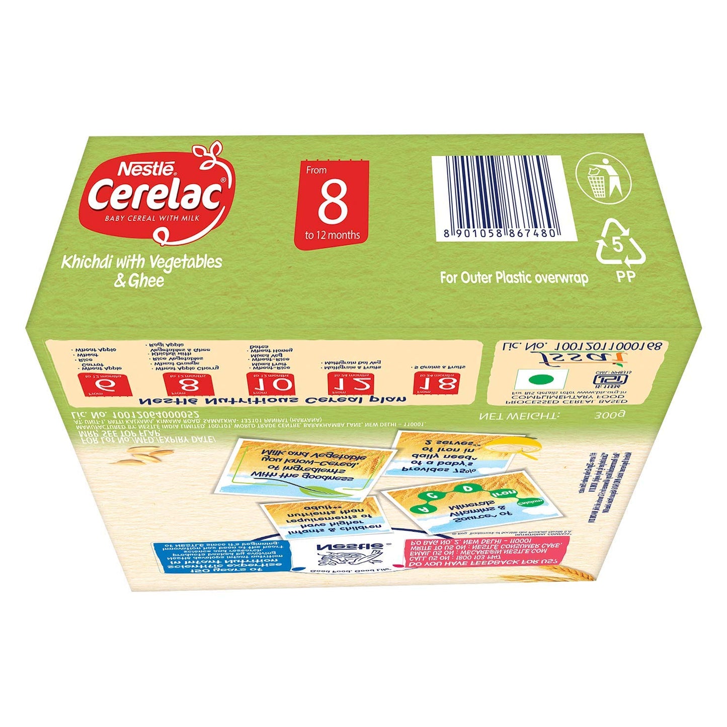 Nestle CERELAC- Khichdi with vegetables & Ghee 300 gms - Baby Products