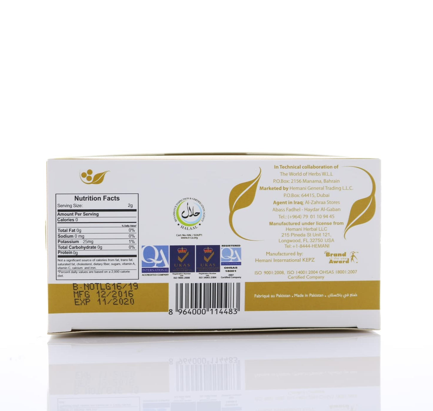 Hemani Lemon Ginger Tea, 40 Gram