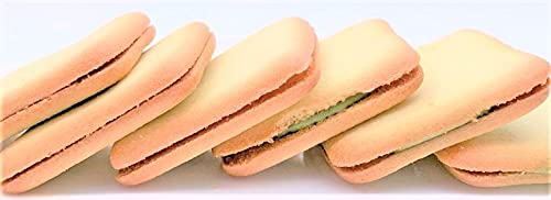 Languly Uji Matcha Langue De Chat 4.58 oz. (3 sheets 4 packs) (Pack of 4) - Matcha Cream Sandwich Cookies - MADE IN JAPAN