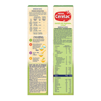 Nestle CERELAC- Khichdi with vegetables & Ghee 300 gms - Baby Products