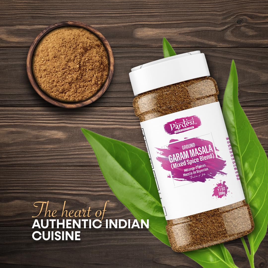 HEMANI Garam Masala 8 Spice Blend - 200g (7.1 OZ) All Natural - Supreme Quality - Gluten Free Ingredients - No Salt - No Color - NON-GMO - Vegan