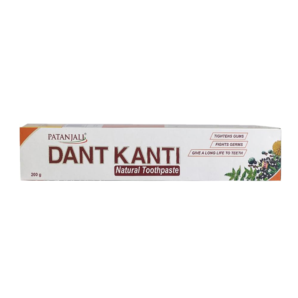 Patanjali Dant Kanti Toothpaste(Pack of 5 - 200g each) by Patanjali - Bath & Shower