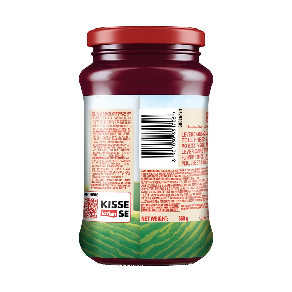 Kissan Mixed Fruit Jam 500 gms - Sauce & Ketchup
