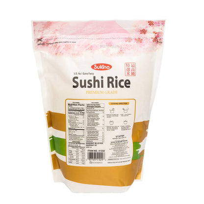 4.4 Pounds Sukina Sushi Rice Premium Grade, Pack of 1