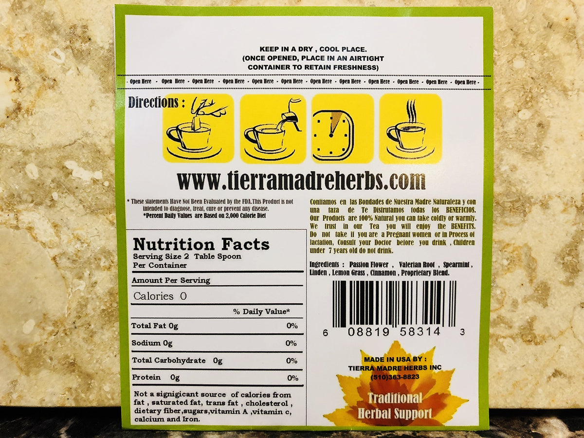 TIERRA MADRE. DOLO-R ARTRITIS Herbal Tea Blend (6)