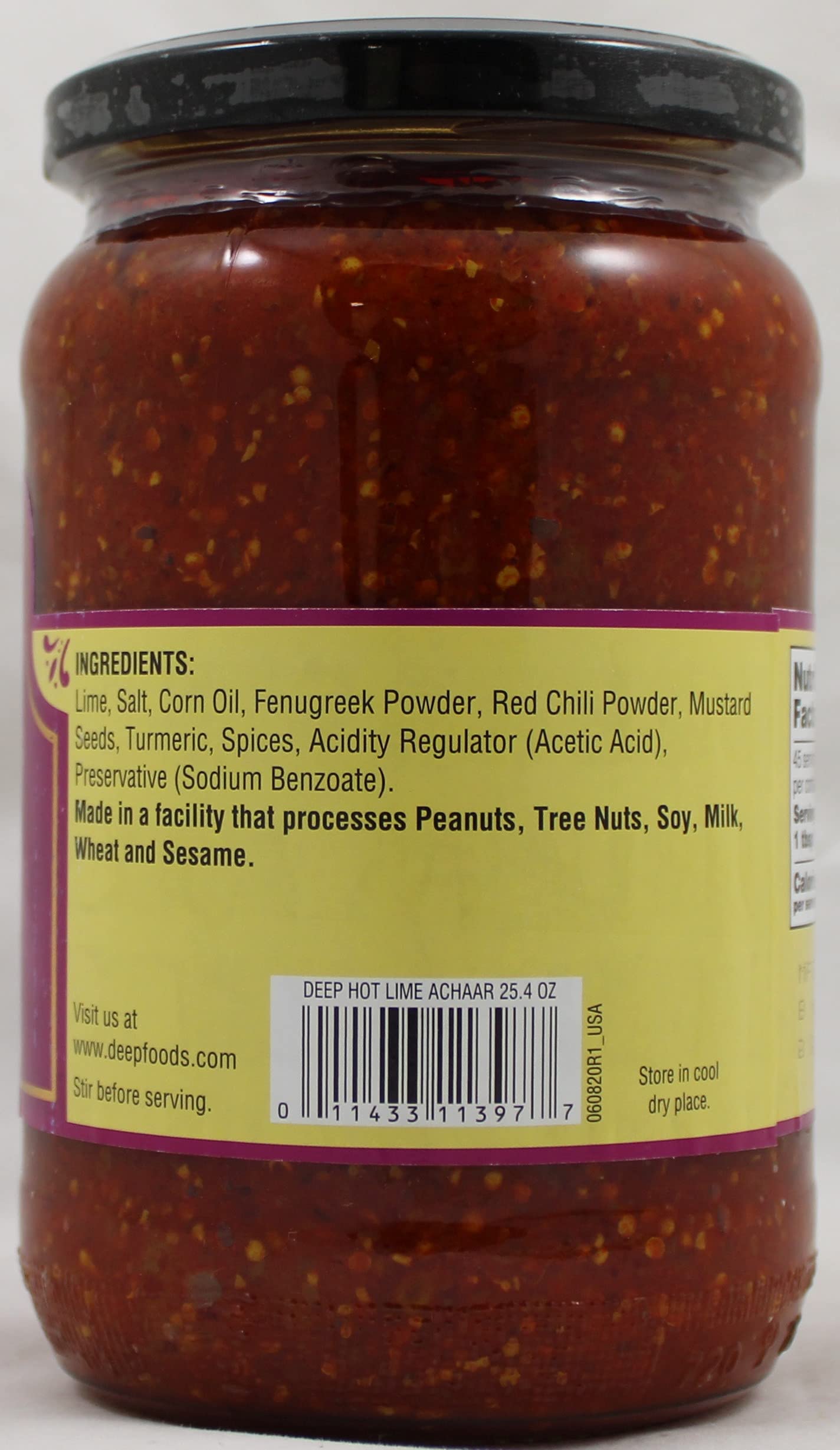 Deep Hot Lime Pickle In Oil 740 gms