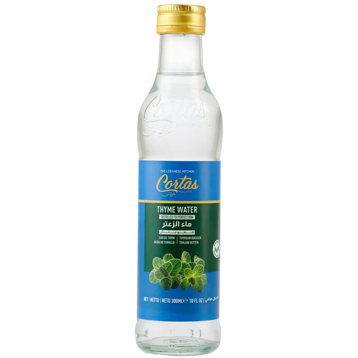 Cortas Thyme Water Distilled to Perfection, 300ml (10 fl. oz) (Pack of 1)