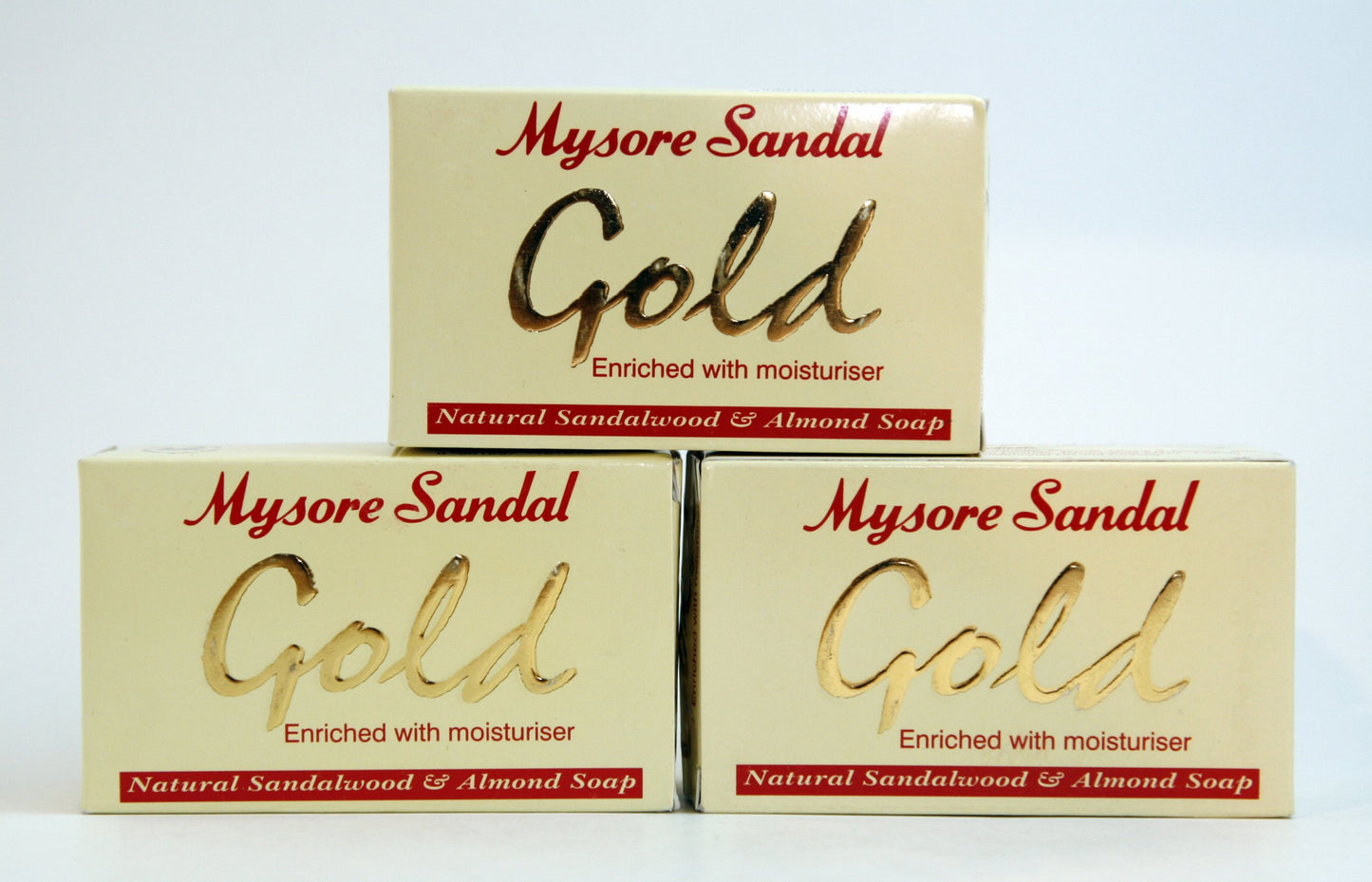 Mysore Sandal Gold Soap (125g) (3-Pack)