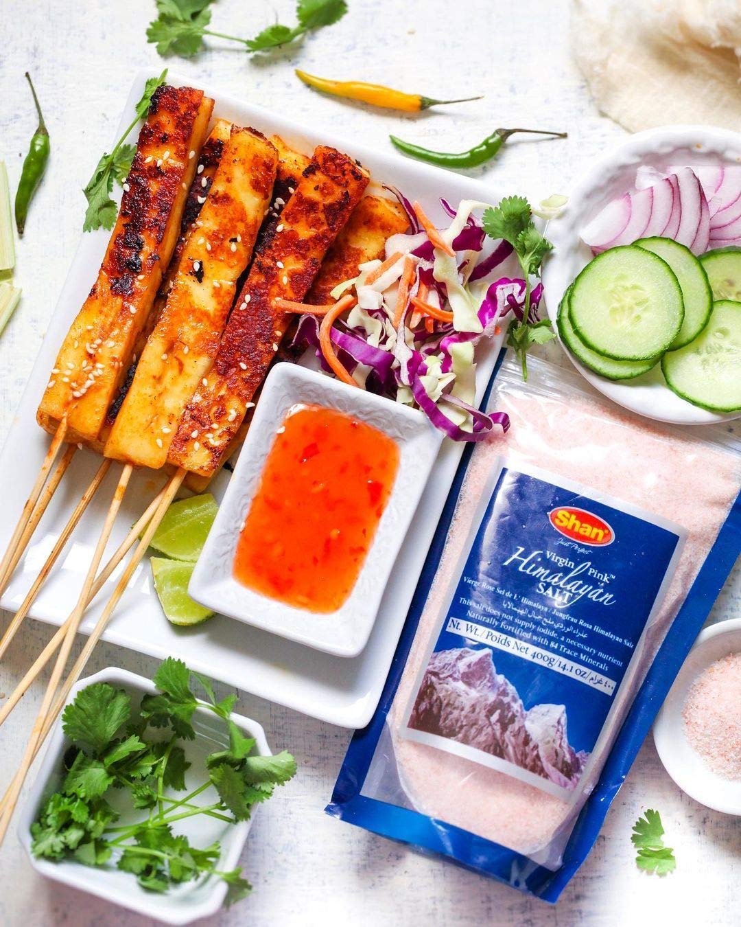 Shan Virgin Himalayan Pink Salt Fine Grain (800g) - Naturally Fortified with 84 Trace Minerals - Stand Up Pouch