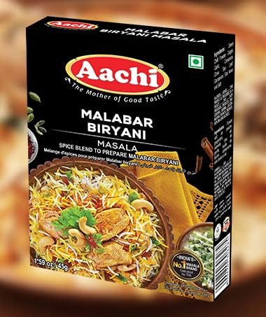 AACHI Biryani Masala - 45 gms - (Malabar Chicken - 45 gms, Pack of 2)