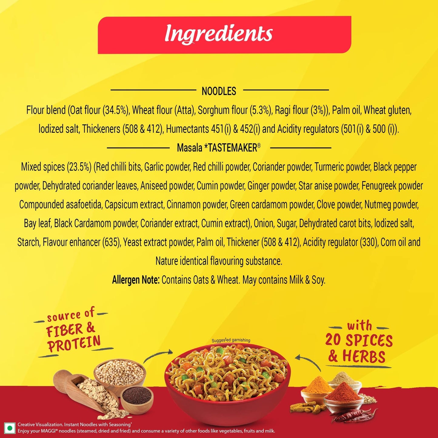 Maggi Masala Oats noodles 290 gms - Vermicelli Noodles