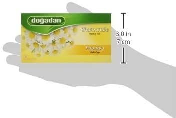 Doadan Papatya (Chamomile) Herbal Tea 20 Tea Bags, Pack of 3