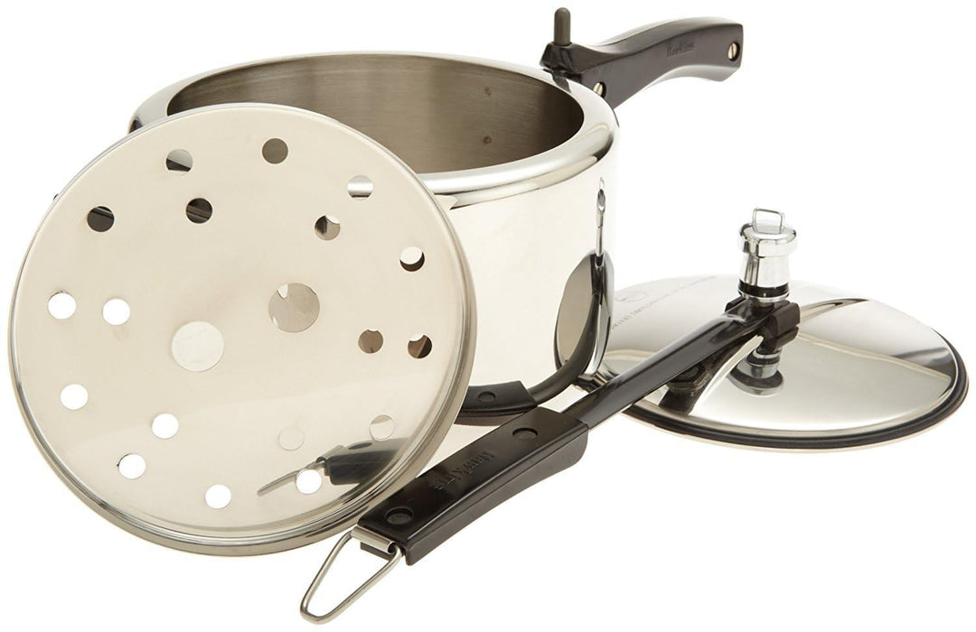 Hawkins Stainless Steel Induction Compatible Inner Lid Pressure Cooker (Tall), 3 Litre, Silver (Hss3T), 3 Liter