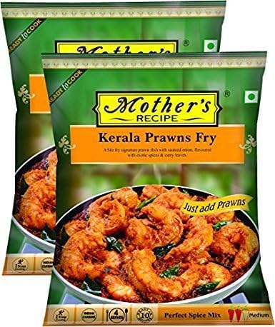 Mother's Recipe Spice Mix for Kerala Prawns FryMasala - 75 Gms (3 Pack)