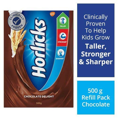 Horlicks Chocolate Delight Refill Pack - 500