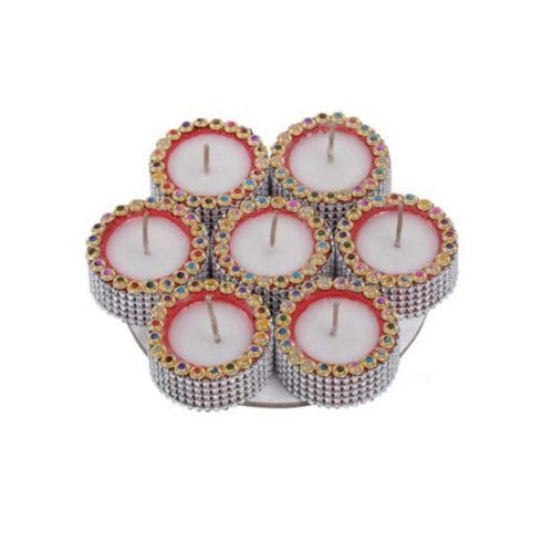 S.T Wax diya 7pc 1.75inch #280 - Diwali Clay Diya