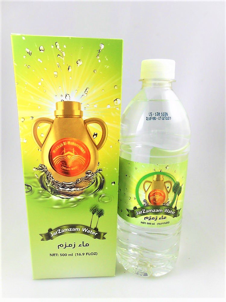 12 Bottles - 16.9Fl.Oz. of Jar Zamzam Water - From Mekkah Saudi Arabia - 12