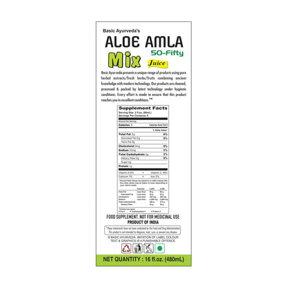 Basic Ayurveda Aloe Amla Mix Juice 480 Ml
