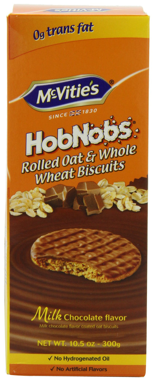 McVities Milk Chocolate Hob Nobs, 10.5-Ounce (Pack of 4)