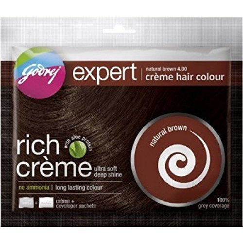 Creme Hair Colour natural brown 20G+20Ml by Godrej Expert
