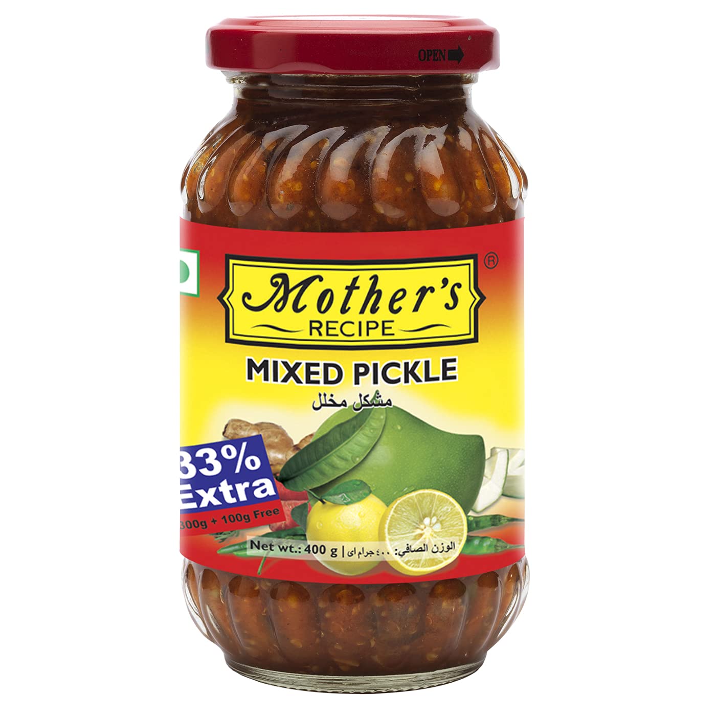 Mother's Recipe Mixed Pickle 500 gms - Indian Pickles