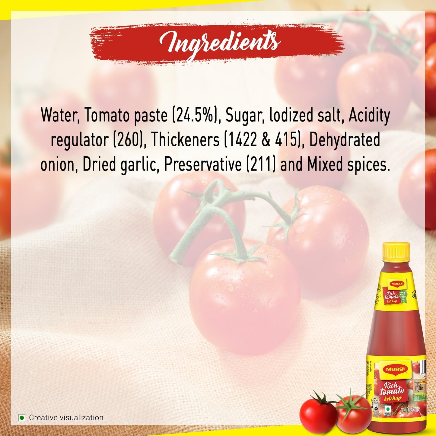 Maggi Rich Tomato Ketchup 500 gms - Sauce & Ketchup