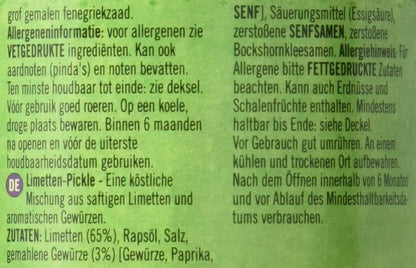 Patak's Lime Pickle Medium 10 oz - Pickles & Paste