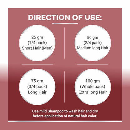 Vedaone Natural Burgundy Hair Color 100gm
