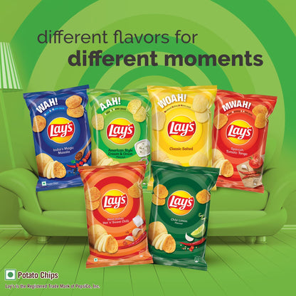 Lay's Lays American Style Cream & Onion Flavour, 52 Grams, India