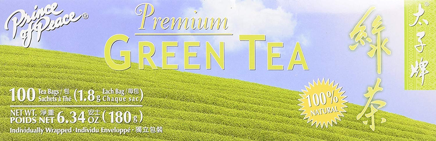 Prince of Peace Premium Green Tea - 100 Tea Bags, 2 pack
