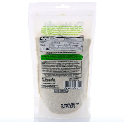DR. Herbalist | Whole Grain White Quinoa 14.1 OZ (400g) - Chenopodium Quinoa - Superfood - Nutrition Booster