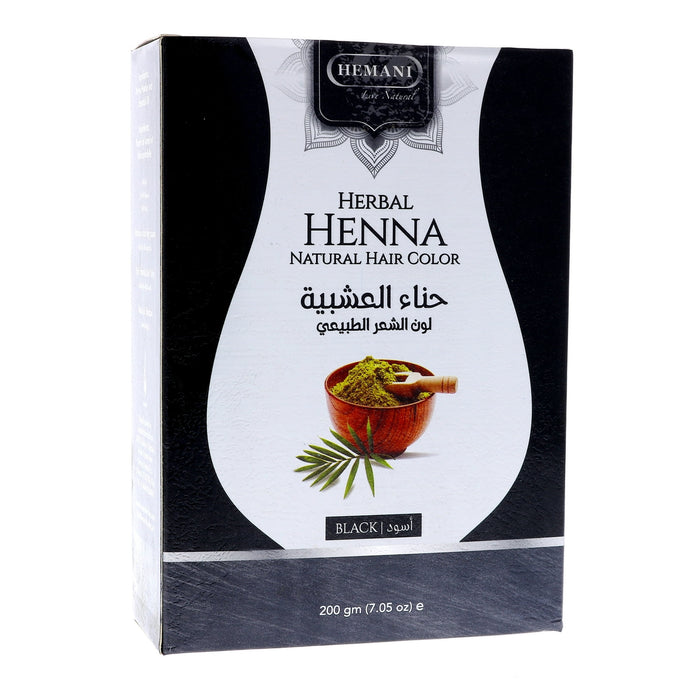 HEMANI Herbal Henna Natural Hair Color - Black 200g