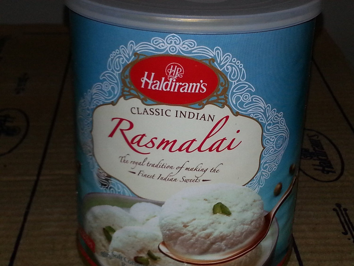 Haldiram's Classic Indian Rasmalai 2.2lbs, 12 Pieces