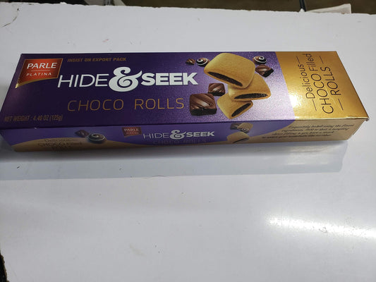 PARLE HIDE & SEEK CHOCO ROLLS 125GM