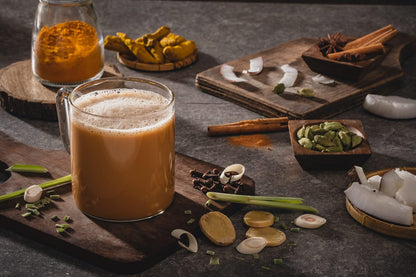 QuikTea Vegan Lemongrass Instant Chai Tea Latte - 10 Count Single Box - Easy Ayurvedic Dairy Free Alternative - All Natural Non GMO Superfood