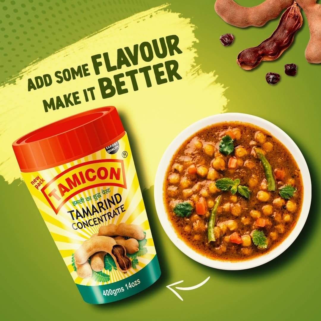 Tamicon Tamarind Concentrate 400 Grams (14 Ounces) - Food / Masala / Dal