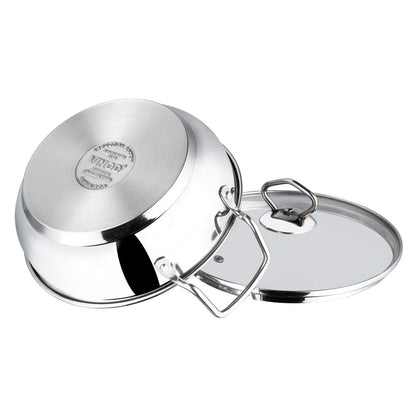 Vinod Kadai St. Steel with lid 20 cms 2 Litres - Food / Masala / Dal