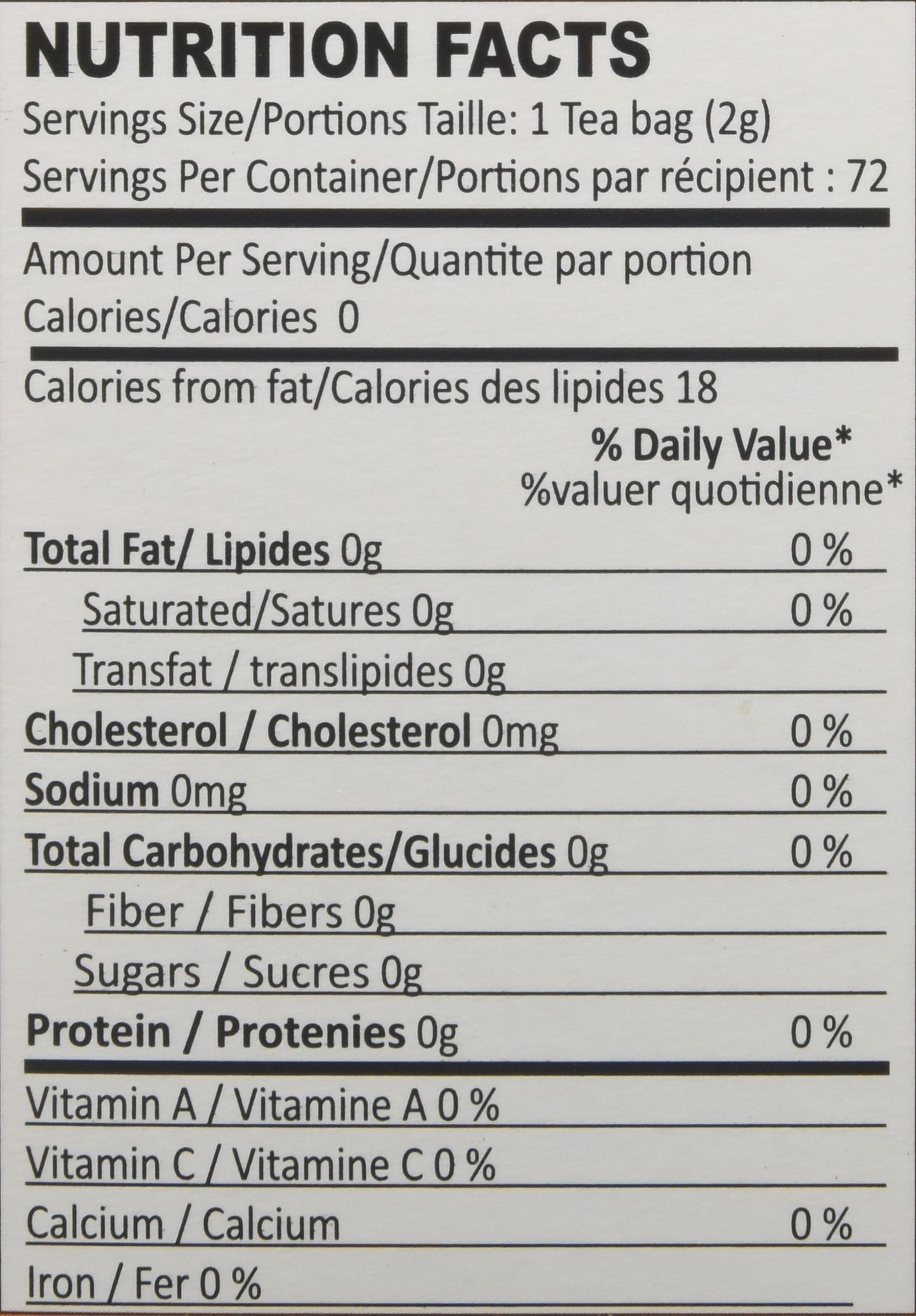 Quik Tea Ginger Chai 72 bags