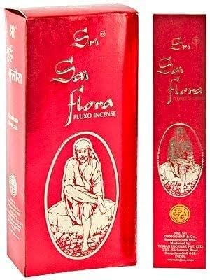 Sri Sai Flora fluxo incense/joss/agarbatti sticks (12 units x 25 grams)