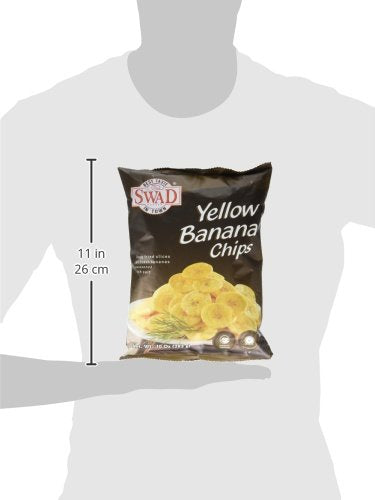 Swad Yellow Banana Chips 10 Oz - Indian Snack