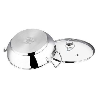 Vinod Kadai St. Steel with lid 26 cms 4 Litres