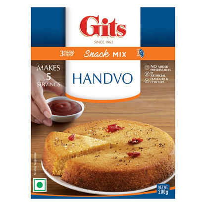 Gits Instant Handvo Snack Mix, 800g (Pack of 4 X 200g Each)