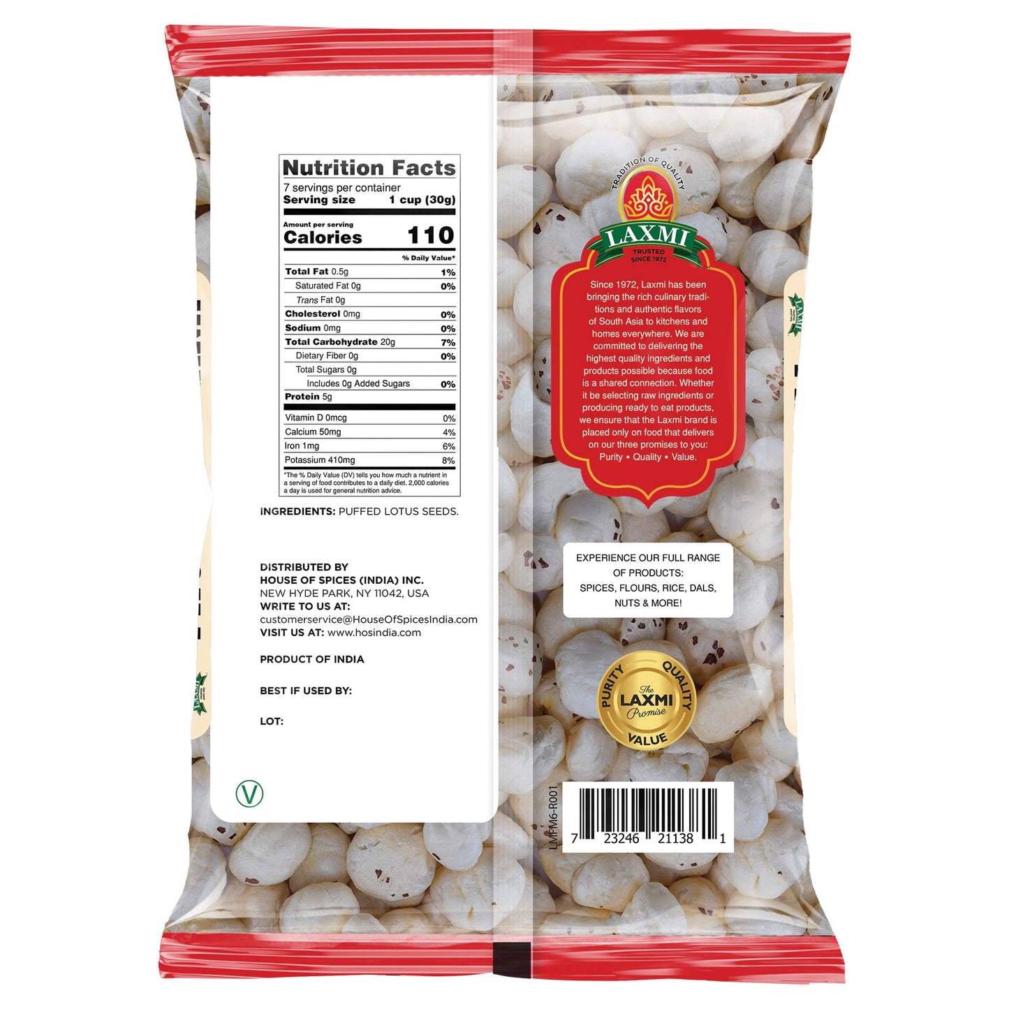 Laxmi Phool Makhana 200 gms - Food / Masala / Dal