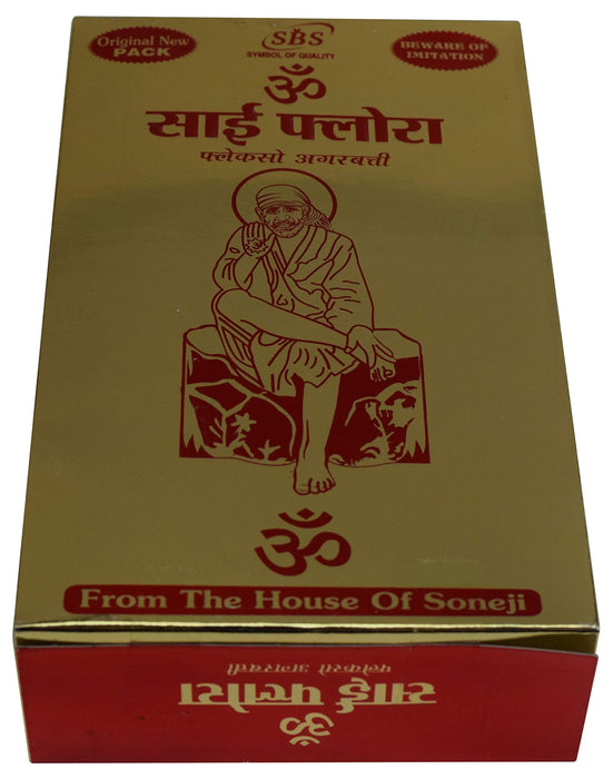 Om Sai Flora Flexo Incense Natural Box 12 Packs