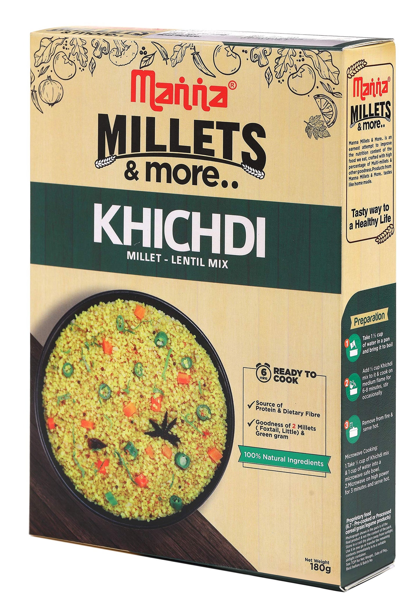 Manna Millet Khichdi 6 Oz
