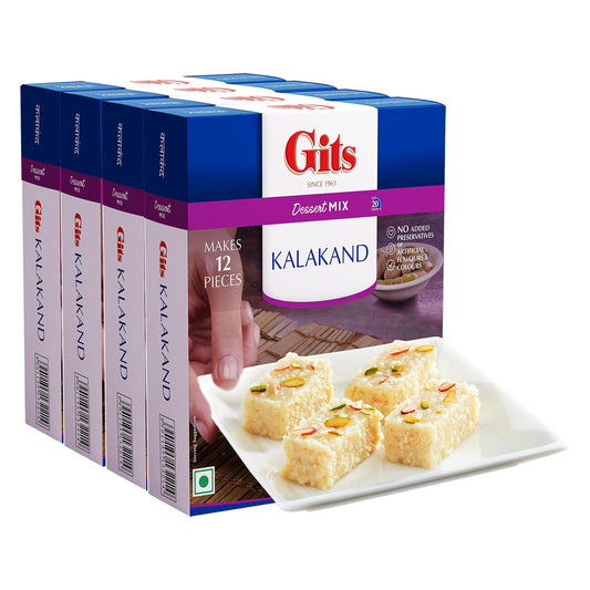 Gits Dessert Kalakand Mix, 800g (Pack of 4 X 200g Each)