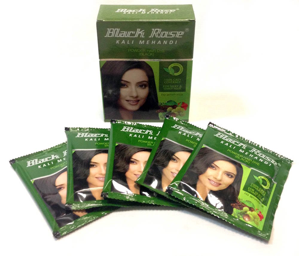 Black Rose Kali Mehandi Power Hair Dye Black (Yellow) 50 g