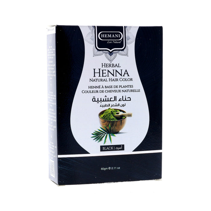 HEMANI Herbal Henna Natural Hair Color - Black 60g