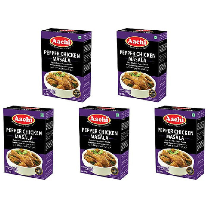 Pack Of 5 - Aachi Pepper Chicken Masala - 200 Gm