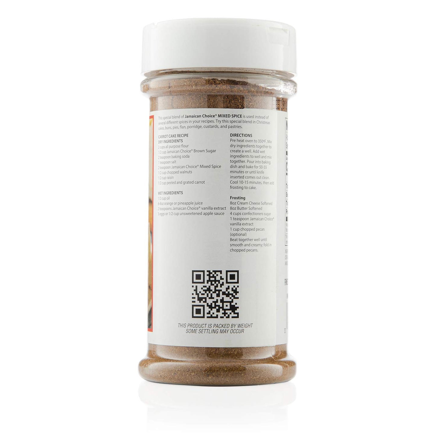 Jamaican Choice Mixed Baking Spice For Holiday Cakes, Cookies, Muffins | 6.25 Oz